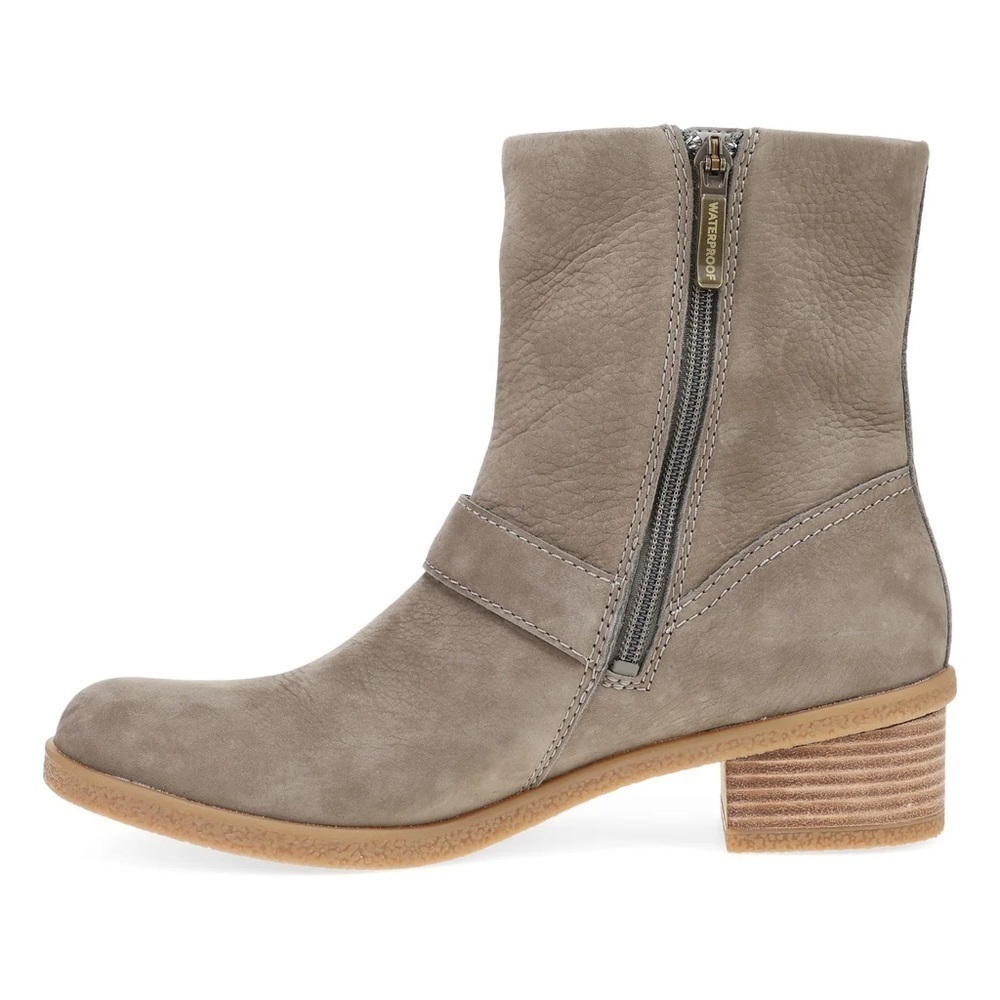 NEW DANSKO Delphine leather boot bootie 36 stone waterproof FREE BONUS TOTE!! - Picture 3 of 11